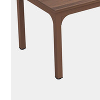 Farmhouse Dining Table, 79 Inch Rectangular Top, Rustic Brown Wood -BM336962