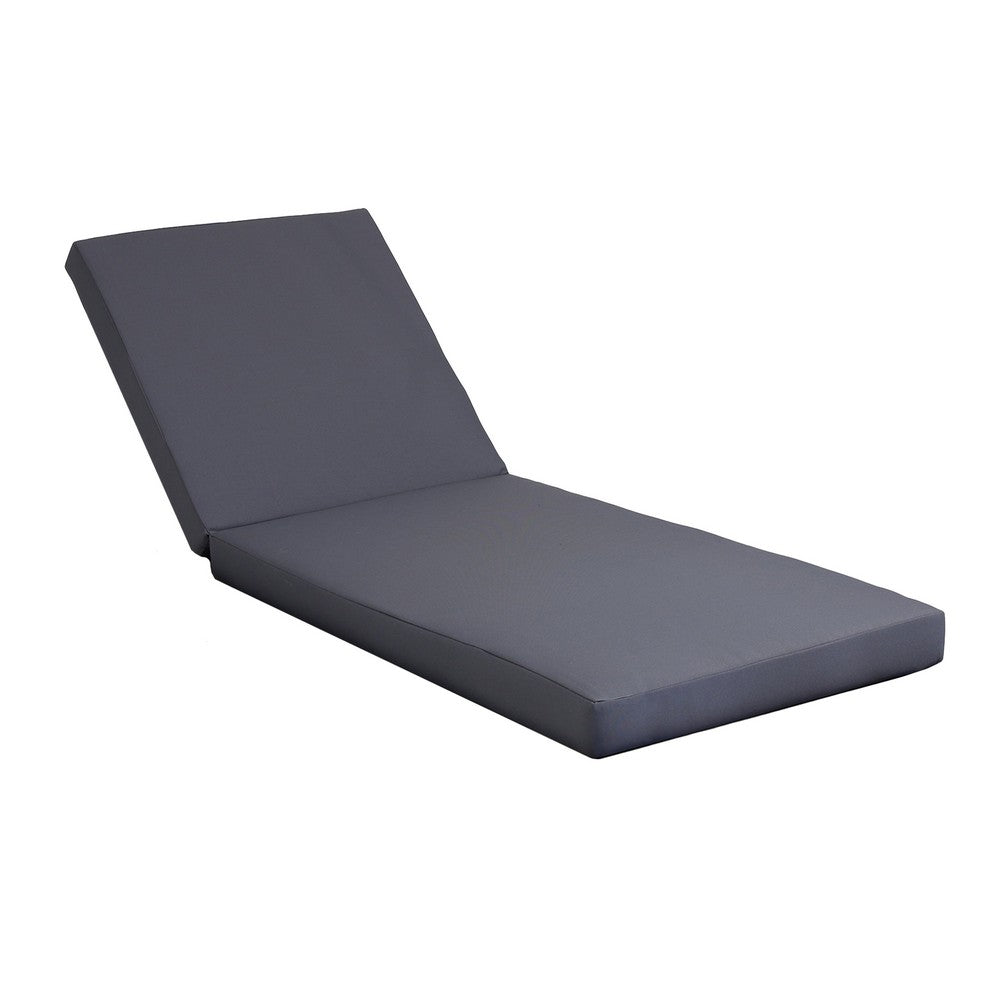 Brody Outdoor Cushion for Chaise Lounger, Dark Gray, Foam, 76 Inch -BM336996