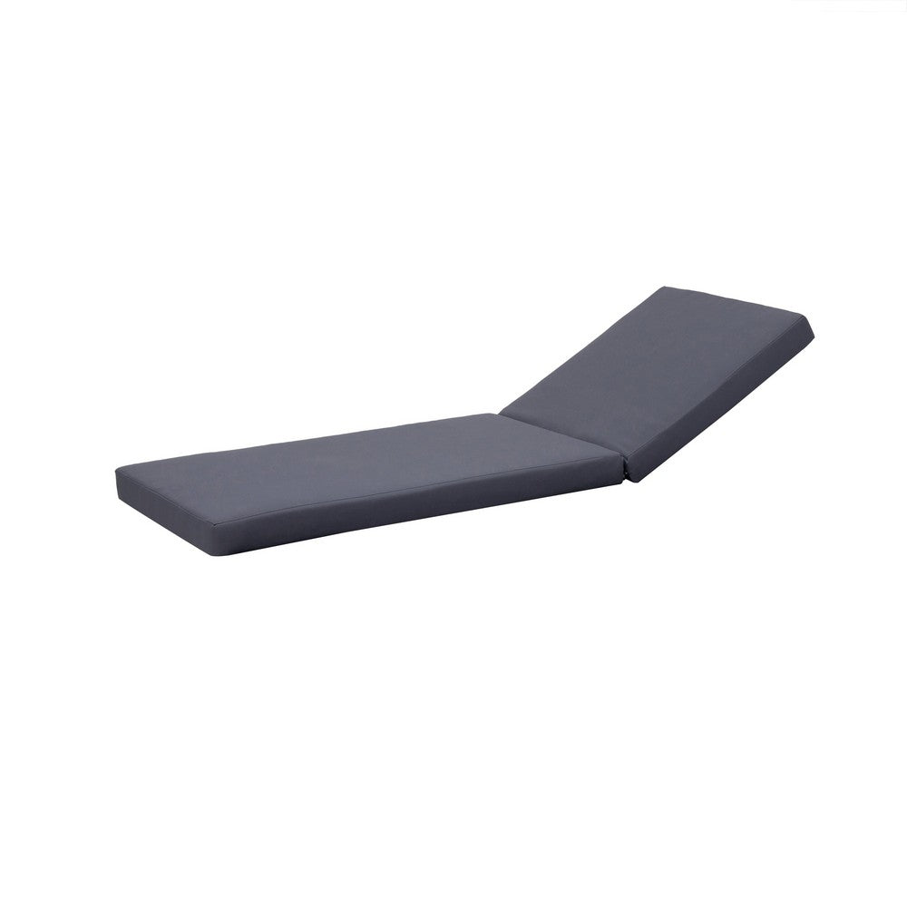Brody Outdoor Cushion for Chaise Lounger, Dark Gray, Foam, 76 Inch -BM336996