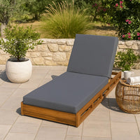 Brody Outdoor Cushion for Chaise Lounger, Dark Gray, Foam, 76 Inch -BM336996