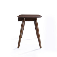 Raven Study Table with 1 Drawer, Splayed Legs, Walnut Brown 53 Inch -BM337003