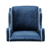 Vendy Club Armchair, High Wing Backrest, Rubberwood Legs, Blue Velvet -BM337039