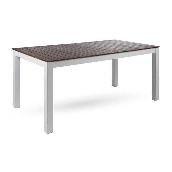 Eltan Outdoor Dining Table, 69 Inch Brown Slatted, White Acacia Wood -BM337047