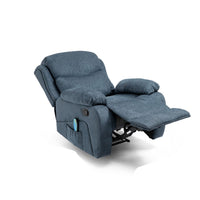 Cardi Manual Massage Recliner Chair, 5 Modes, Pillow Tufted Dark Gray -BM337049