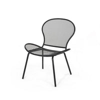 Nian Accent Chair Set of 2, Black Iron Shell Design and Hairpin Legs -BM337055