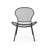 Nian Accent Chair Set of 2, Black Iron Shell Design and Hairpin Legs -BM337055