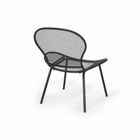 Nian Accent Chair Set of 2, Black Iron Shell Design and Hairpin Legs -BM337055