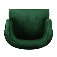 Joen Accent Armchair, Curved Back, Emerald Green Velvet -BM337080