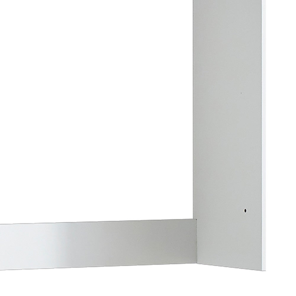 Vedz Wall Mount Walk in Closet, 1 Shelf w Hanging Rod, White Melamine -BM337084
