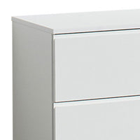 Vedz Dresser Unit with 2 Drawers, Modern White Melamine Finish -BM337088