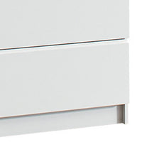Vedz Dresser Unit with 2 Drawers, Modern White Melamine Finish -BM337088
