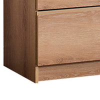 Vedz Dresser Unit with 2 Drawers, Modern Oak Brown Melamine Finish -BM337089