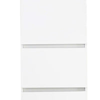 Ely Slim Closet Cabinet, 3 Drawers, 71 Inch, White Melamine and Wood -BM337102