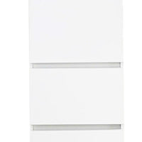 Ely Slim Closet Cabinet, 3 Drawers, 71 Inch, White Melamine and Wood -BM337102