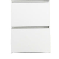 Ely Slim Closet Cabinet, 3 Drawers, 71 Inch, White Melamine and Wood -BM337102
