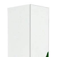 Ely Slim Closet Cabinet w Mirror, 1 Drawer, 71 Inch, White Melamine -BM337103