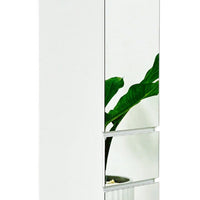 Ely Slim Closet Cabinet w Mirror, 1 Drawer, 71 Inch, White Melamine -BM337103