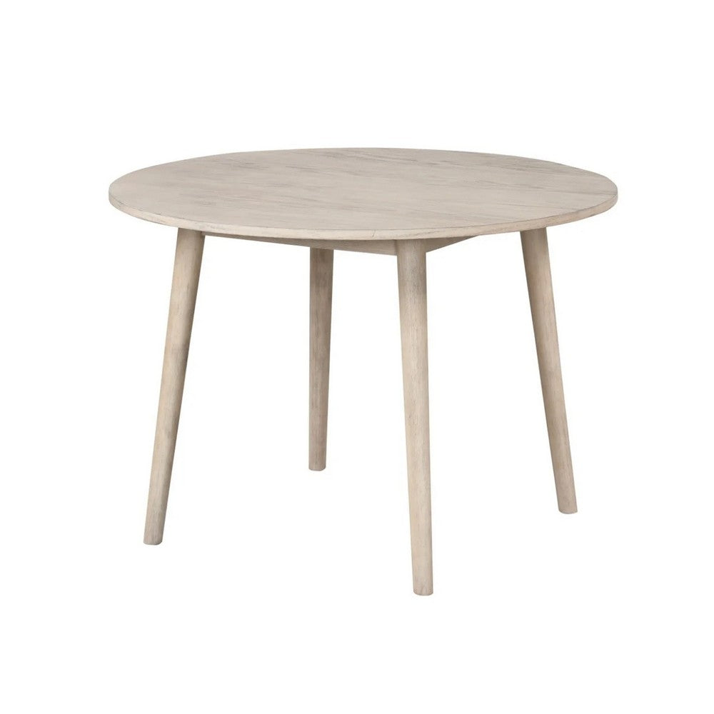 Yely 5pc Dining Table and 4 Windsor Chairs Set, Natural Oak Brown - BM337251