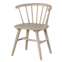 Yely 5pc Dining Table and 4 Windsor Chairs Set, Natural Oak Brown - BM337251