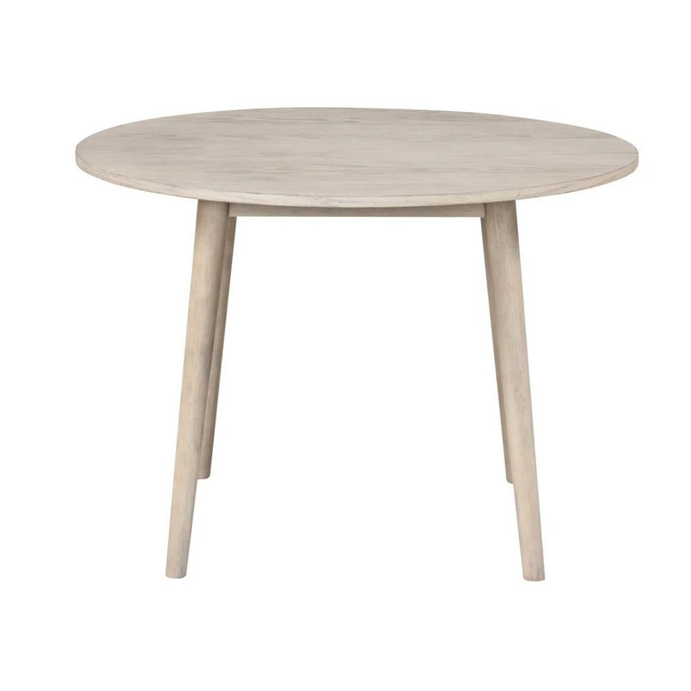 Yely 5pc Dining Table and 4 Windsor Chairs Set, Natural Oak Brown - BM337251