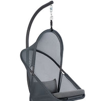 Cery Outdoor Egg Swing Chair, Foldable Stand, Dark Gray Cushion - BM337262