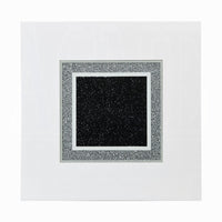 Zav Counter Height Table, 47 Inch Square Top, White Pedestal Base - BM337287