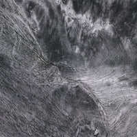 Laus Dining Table, 71 Inch Crystal Glass Top, Black Geometric Base  - BM337308