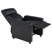 Heena Home Theater Set with 3 Manual Recliners, Black Faux Leather