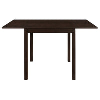 Elso 4pc Dining Set, Table w Drop Leaf, Brown, 3 Lattice Style Chair