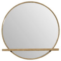 Fij Oval Dresser Mirror, Sand Wash Wood, Felt-Lined Tray, 38 Inch - BM337939