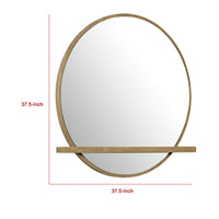 Fij Oval Dresser Mirror, Sand Wash Wood, Felt-Lined Tray, 38 Inch - BM337939