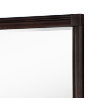 Meon Dresser Mirror, Dark Oak Brown Wood Frame, Rectangular 32 Inch - BM337944