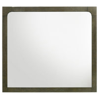 Seon Dresser Mirror, Portrait Dark Cocoa Brown Hardwood Frame, 36 Inch - BM337947