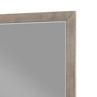 Keno Dresser Mirror, Sturdy Barley Brown Wood Frame, 33 Inch - BM337949