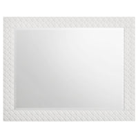 Ivon Dresser Mirror, White High Gloss Finish, Rectangular 37 Inch - BM337950