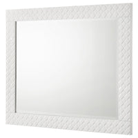 Ivon Dresser Mirror, White High Gloss Finish, Rectangular 37 Inch - BM337950