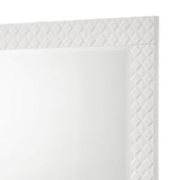 Ivon Dresser Mirror, White High Gloss Finish, Rectangular 37 Inch - BM337950