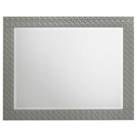 Ivon Dresser Mirror, Gray High Gloss Finish, Rectangular 37 Inch - BM337951