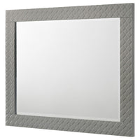 Ivon Dresser Mirror, Gray High Gloss Finish, Rectangular 37 Inch - BM337951