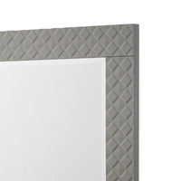 Ivon Dresser Mirror, Gray High Gloss Finish, Rectangular 37 Inch - BM337951