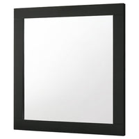 Caer Dresser Mirror, Rectangular Classic Black Asian Hardwood 35 Inch - BM337956