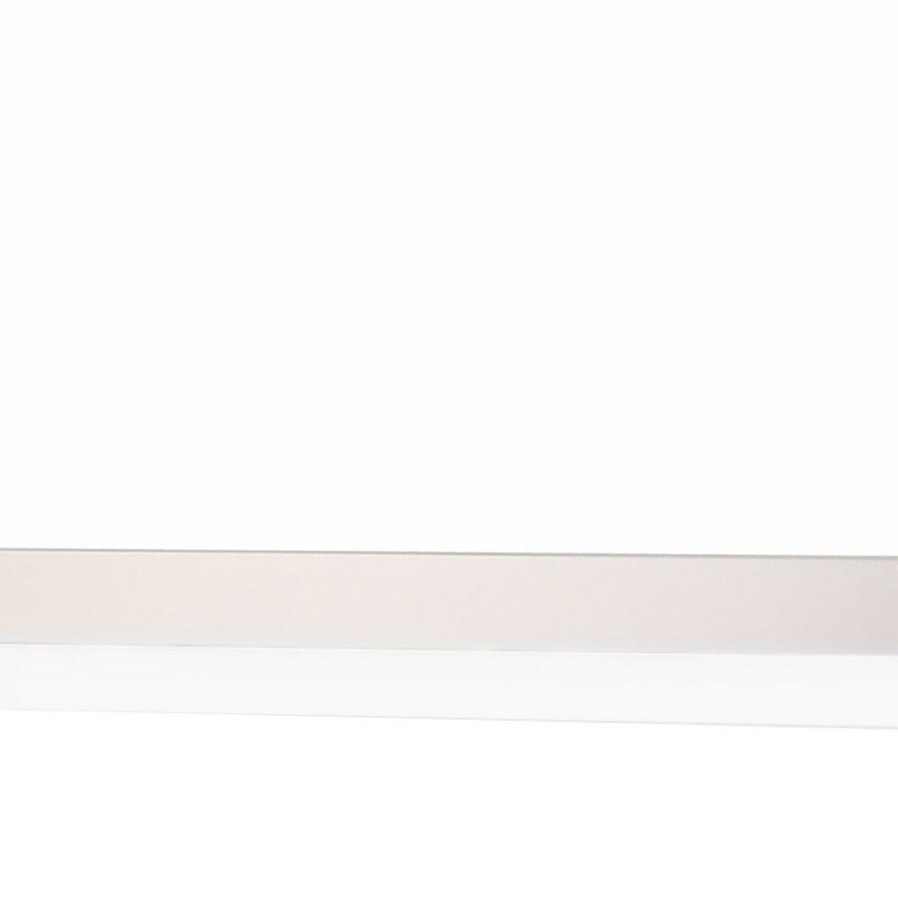 Sok LED Dresser Mirror, White High Gloss Finish, Rectangular 37 Inch - BM337958