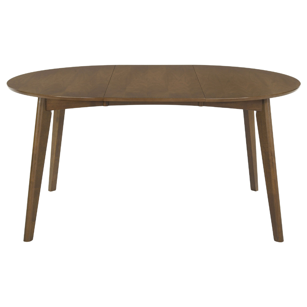Josy Extendable Dining Table n 4 Chair Set, Brown Black Faux Leather
