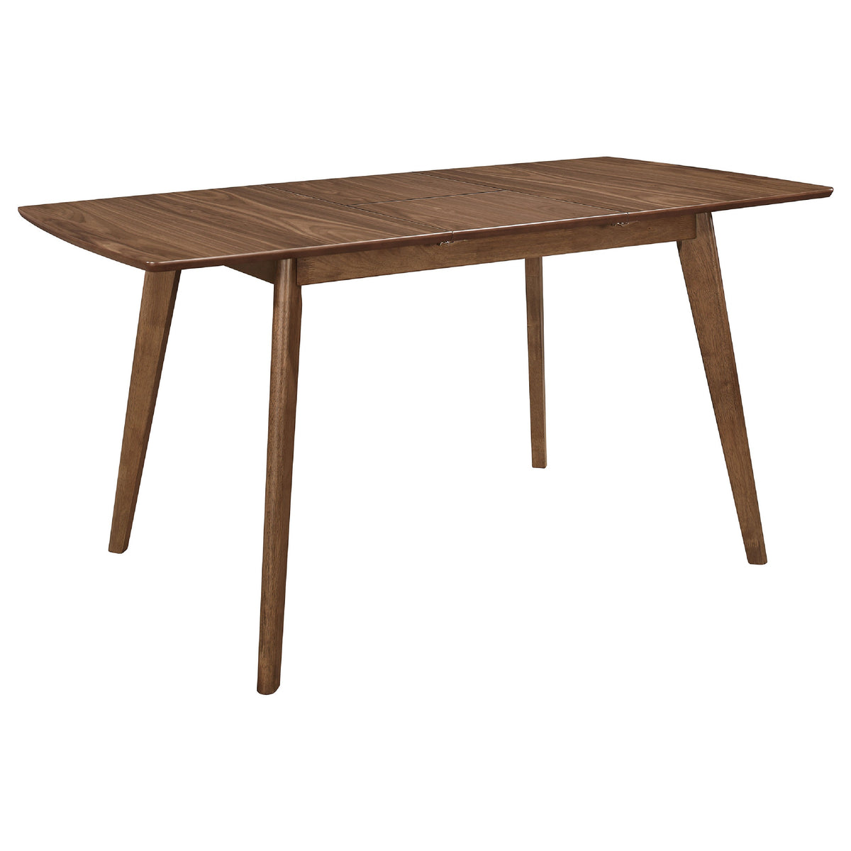 Relo 5pc Extendable Dining Table and 4 Chairs, Walnut Brown, Gray