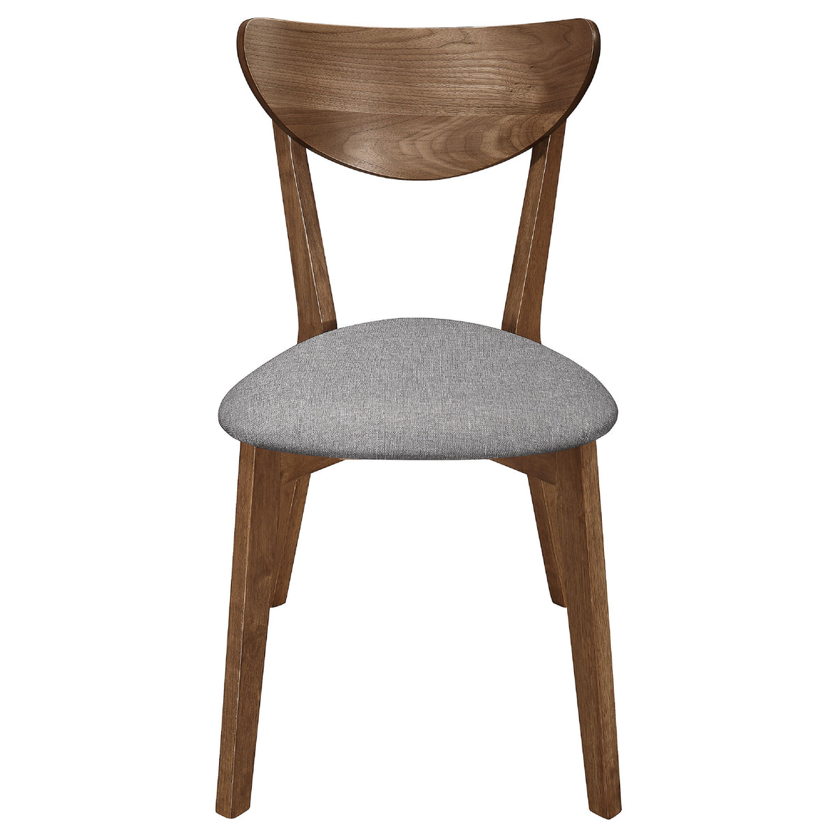 Relo 5pc Extendable Dining Table and 4 Chairs, Walnut Brown, Gray