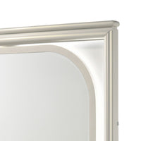 Ory Dresser Mirror, Touch LED Lighting, Pearl White Wood, 36 Inch - BM338045