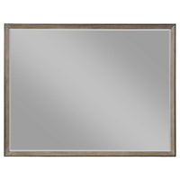 Lyni Dresser Mirror, Washed Oak Gray Wood Frame, Rectangular 40 Inch - BM338047