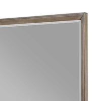 Lyni Dresser Mirror, Washed Oak Gray Wood Frame, Rectangular 40 Inch - BM338047
