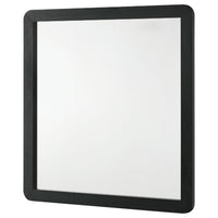 Cavy Dresser Mirror, Rounded Corners and Flat Glass, Black Melamine - BM338137