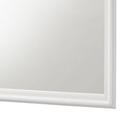 Nim Rectangular Dresser Mirror, Molded Trim Frame, 38 Inch White Wood - BM338138